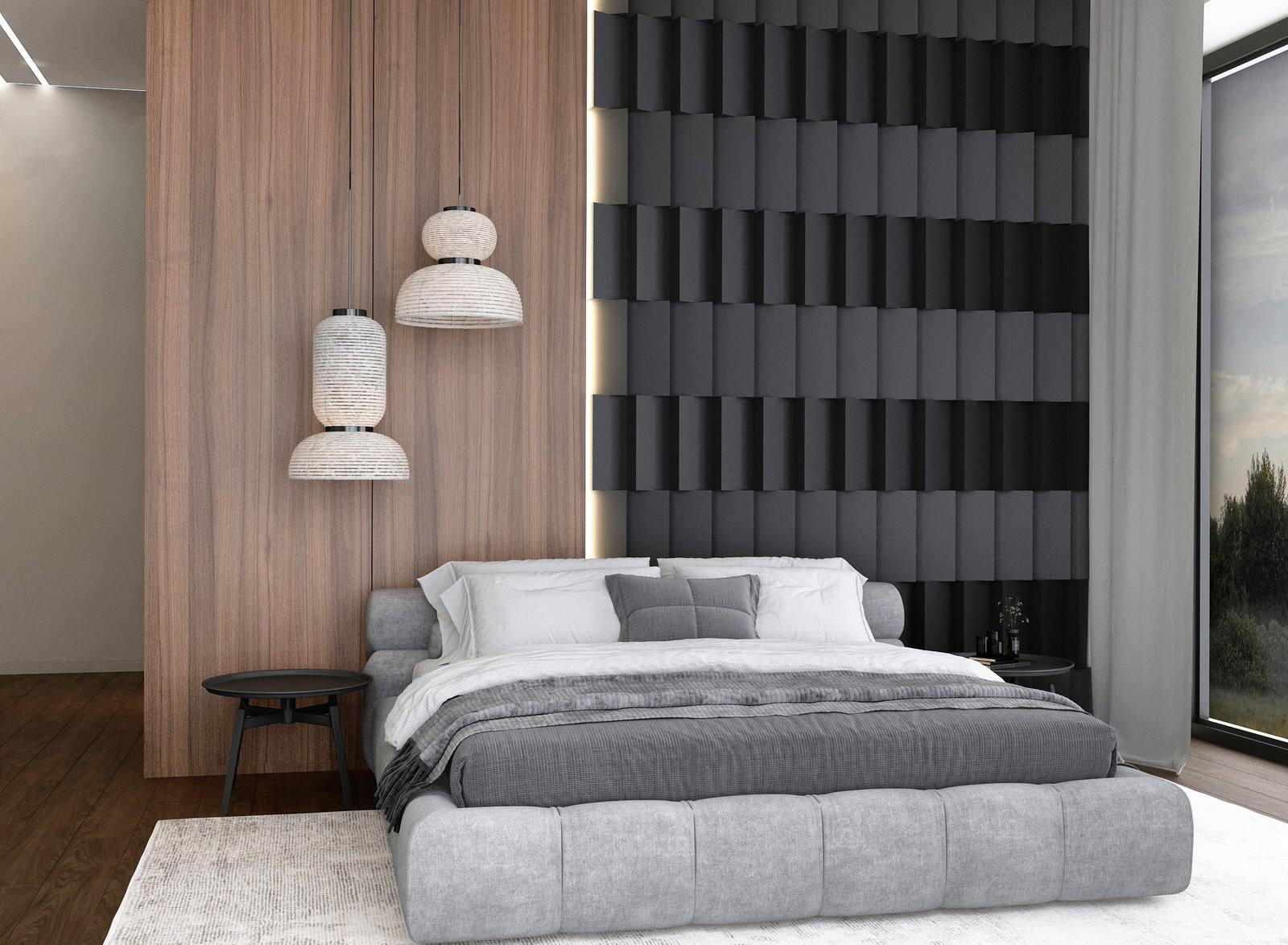 Мастер - спальня в загородном доме