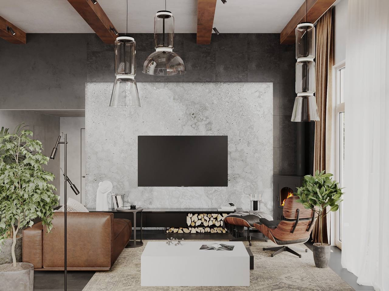 Обложка проекта: Кухня - гостиная в доме на пасечной 2022г