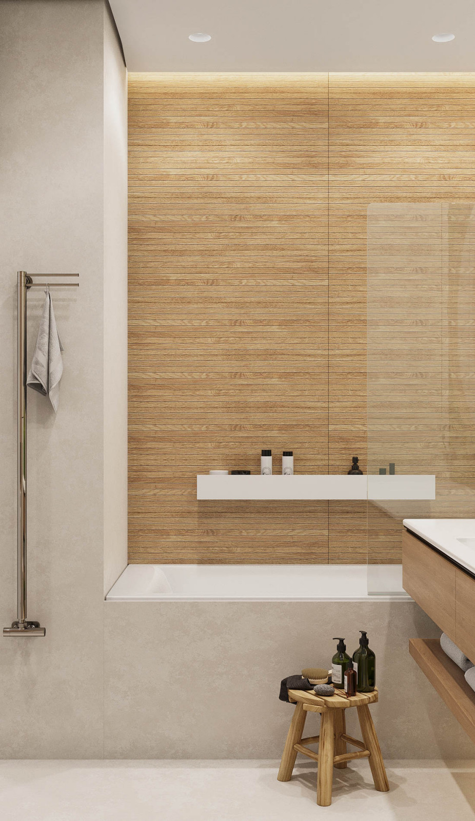 Ванная в экостиле.