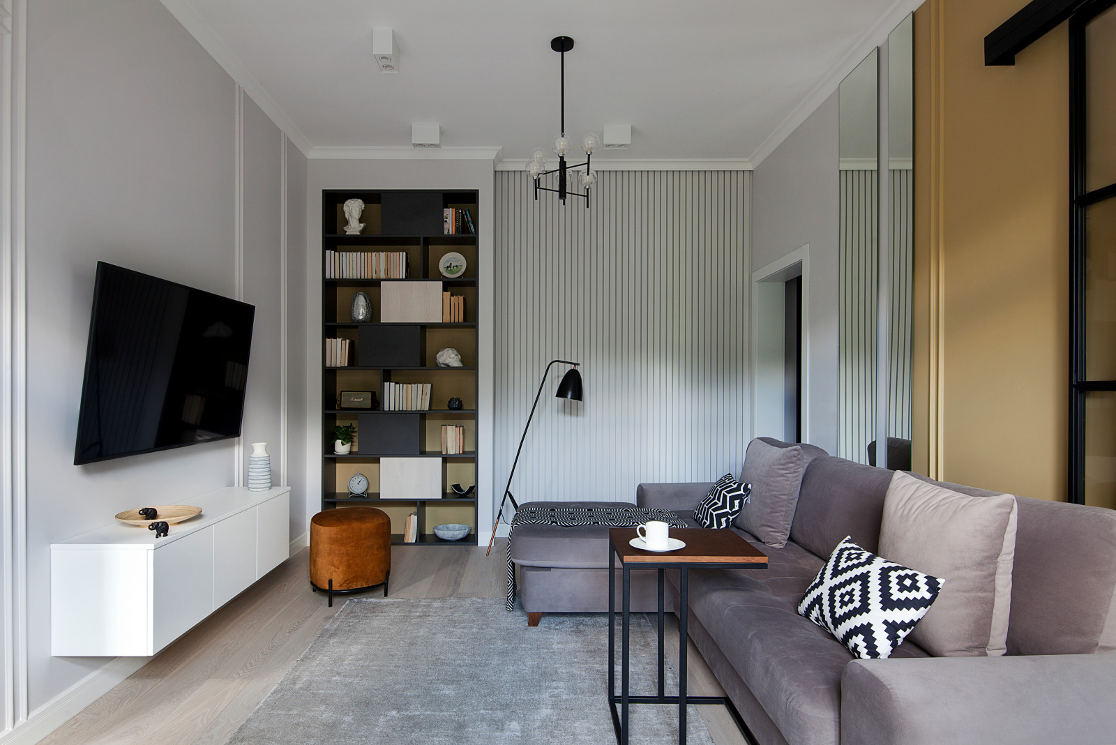 Современная классика в холостяцкой квартире