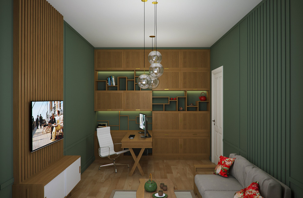 Обложка проекта: Кабинет с этническими элементами