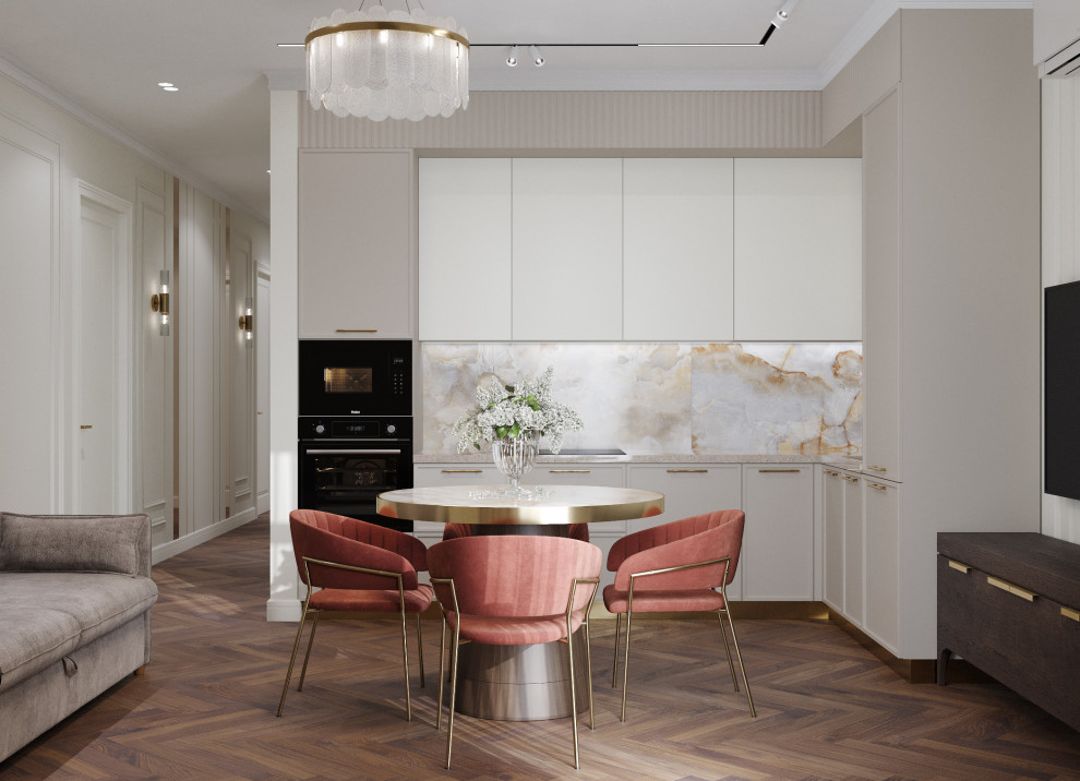 Обложка проекта: Трехкомнатная квартира в стиле современная классика