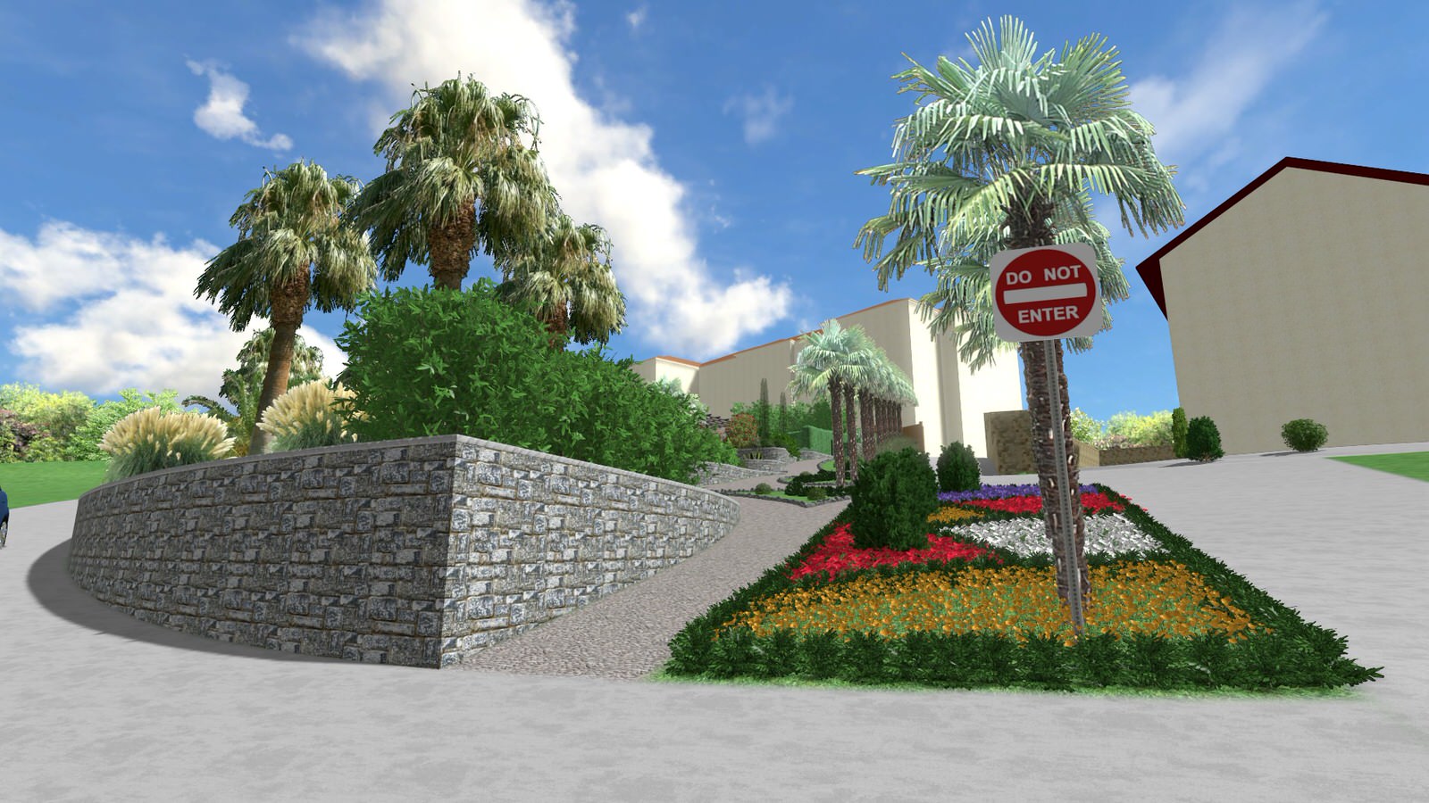 Общественная территория частной гостинницы