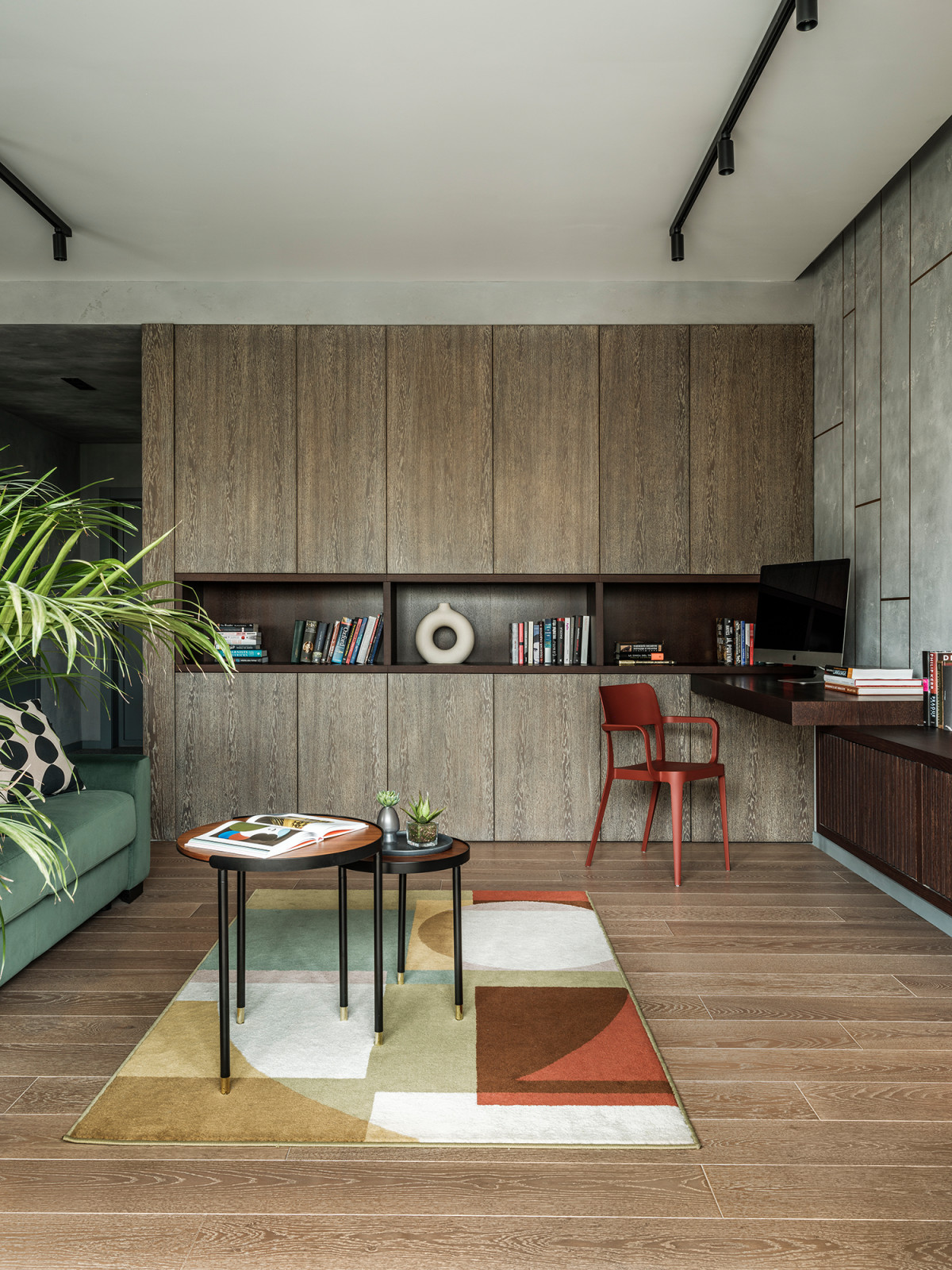 Houzz тур: Студия с бетоном и золотой кухней