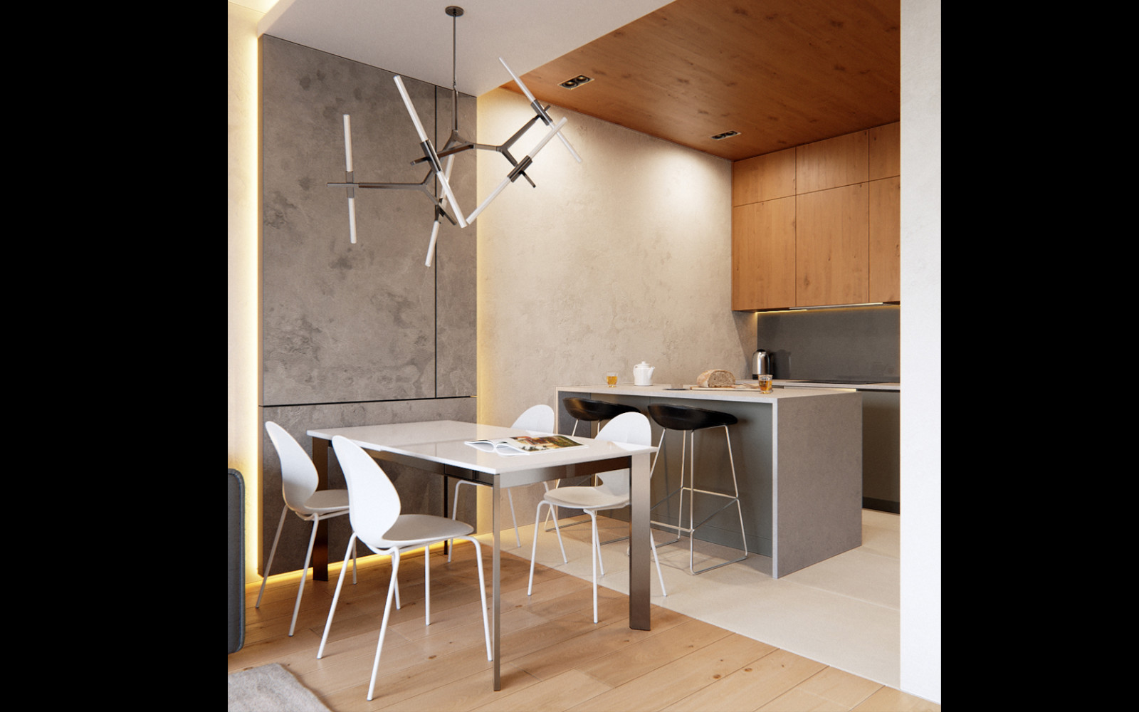 Проект квартиры для молодого человека в Жк Лайнер