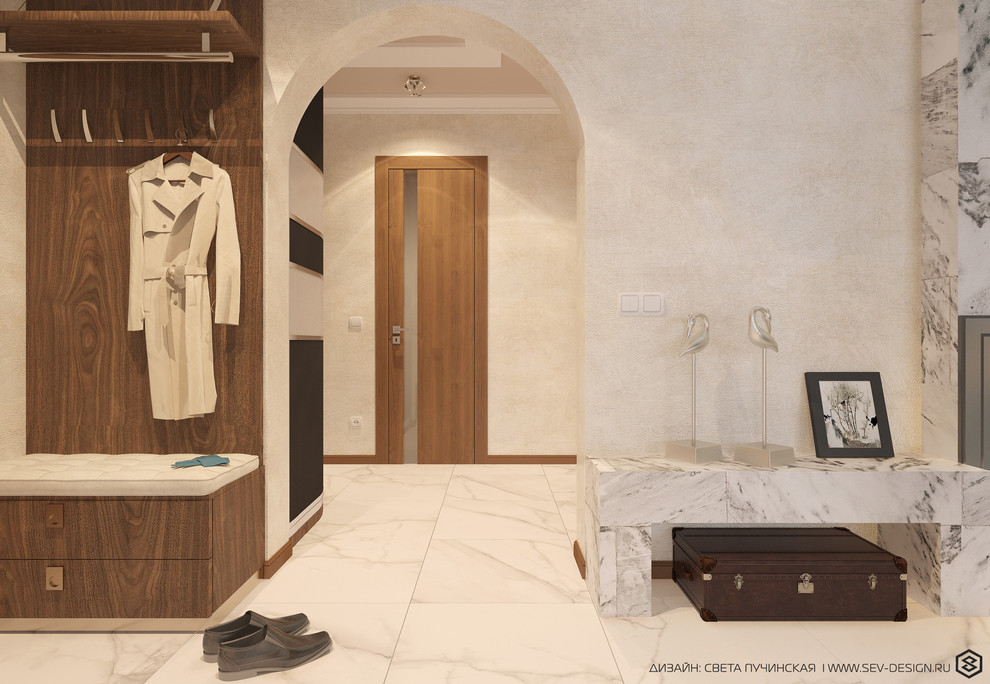 СОВРЕМЕННЫЙ ИНТЕРЬЕР В СТИЛЕ ФЬЮЖН КВАРТИРА 85 М2