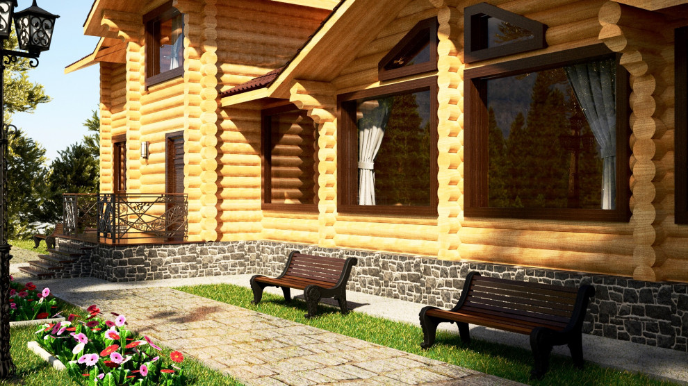 Обложка проекта: Визуализация загородного дома