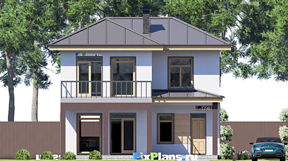 Проект двухэтажного дома 9х12 м S146м2 F-17981