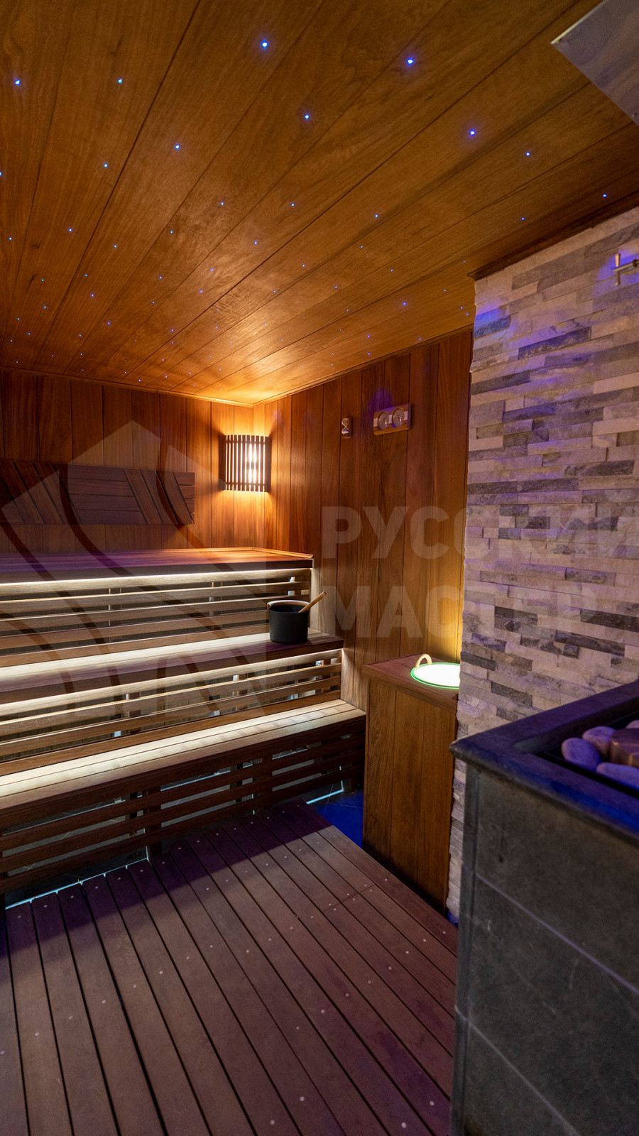 Обзор парной из экзотической и редкой древесины Фраке