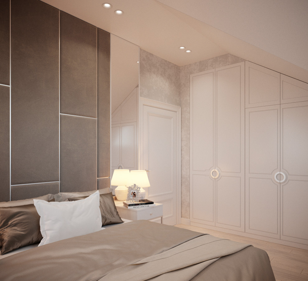 Спальня в нюдовых тонах