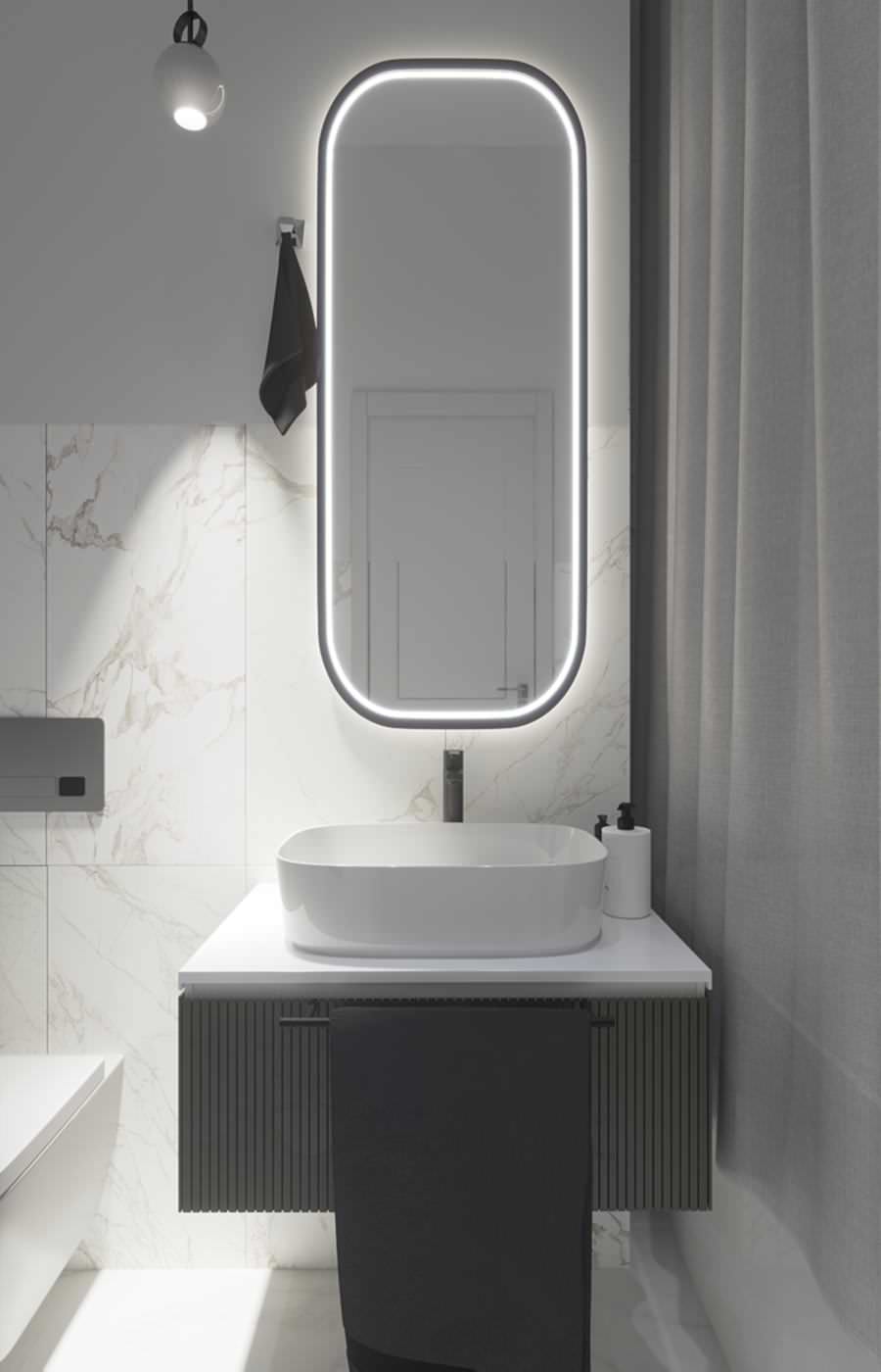 Современный небольшой санузел