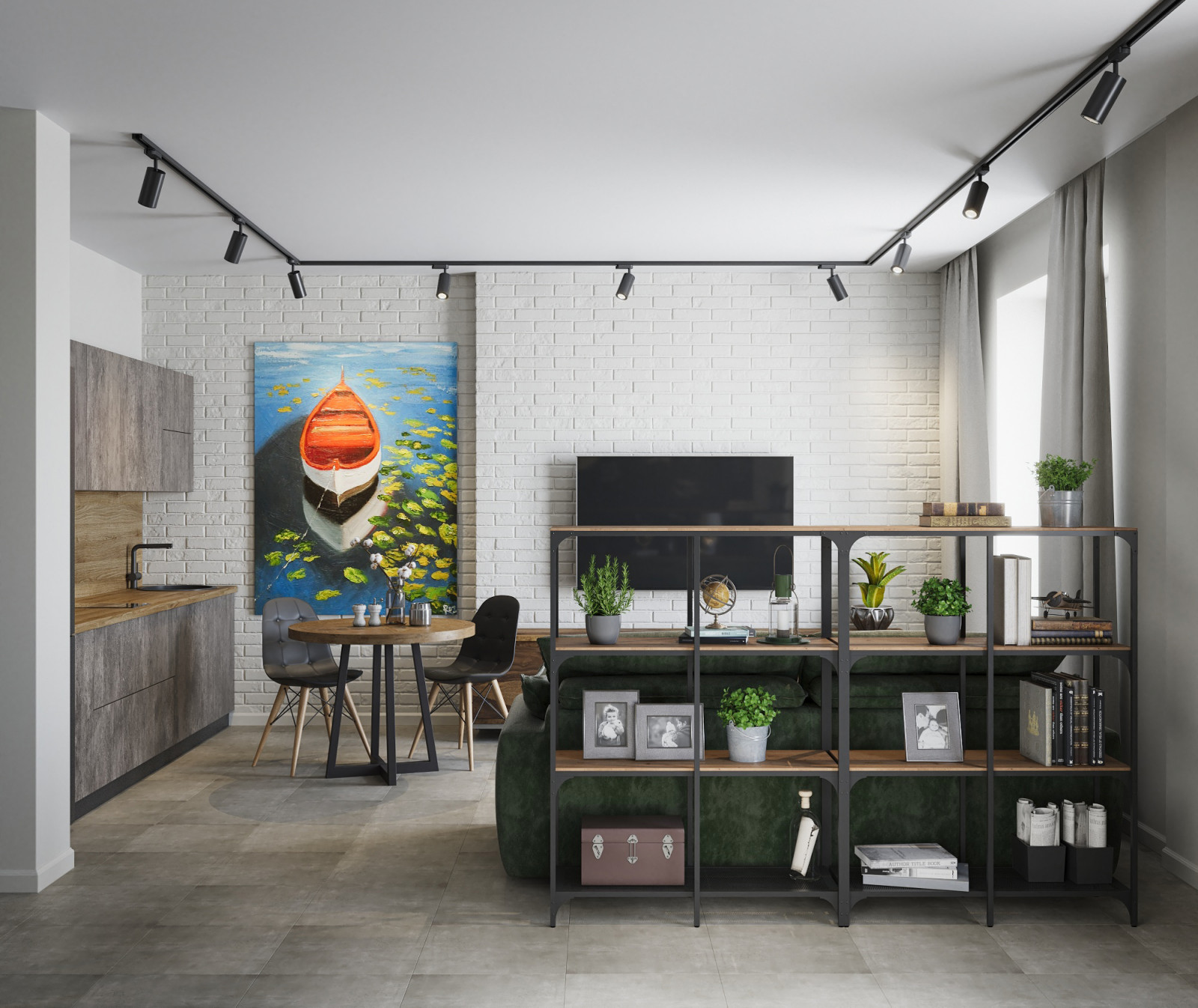 Гостиная-кухня