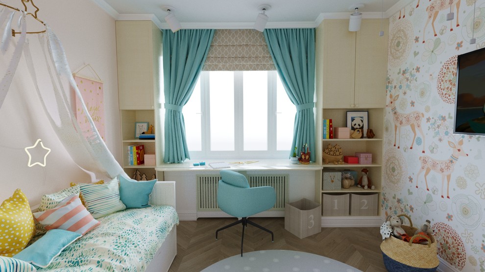 Трех-комнатная квартира для четырех человечной семьи.