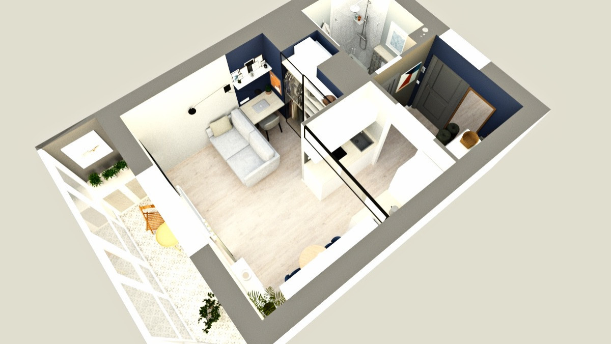 Квартира-студия на ул.Бабушкина