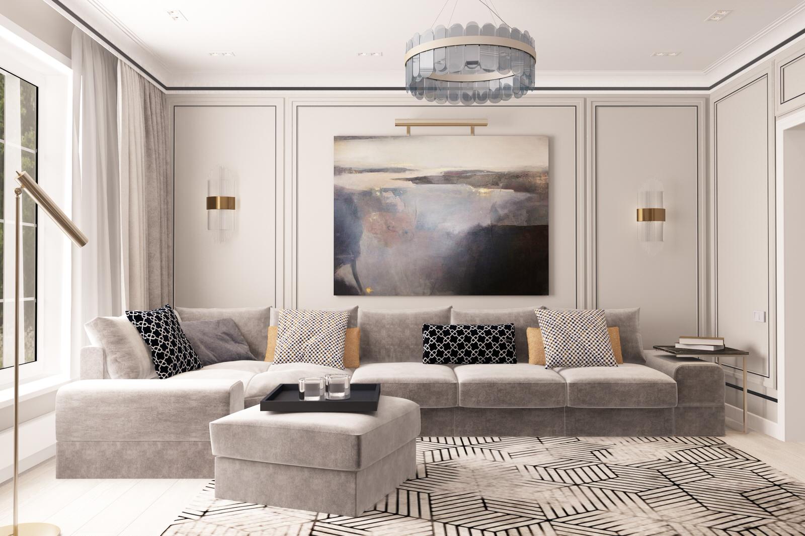 Гостиная в частном доме