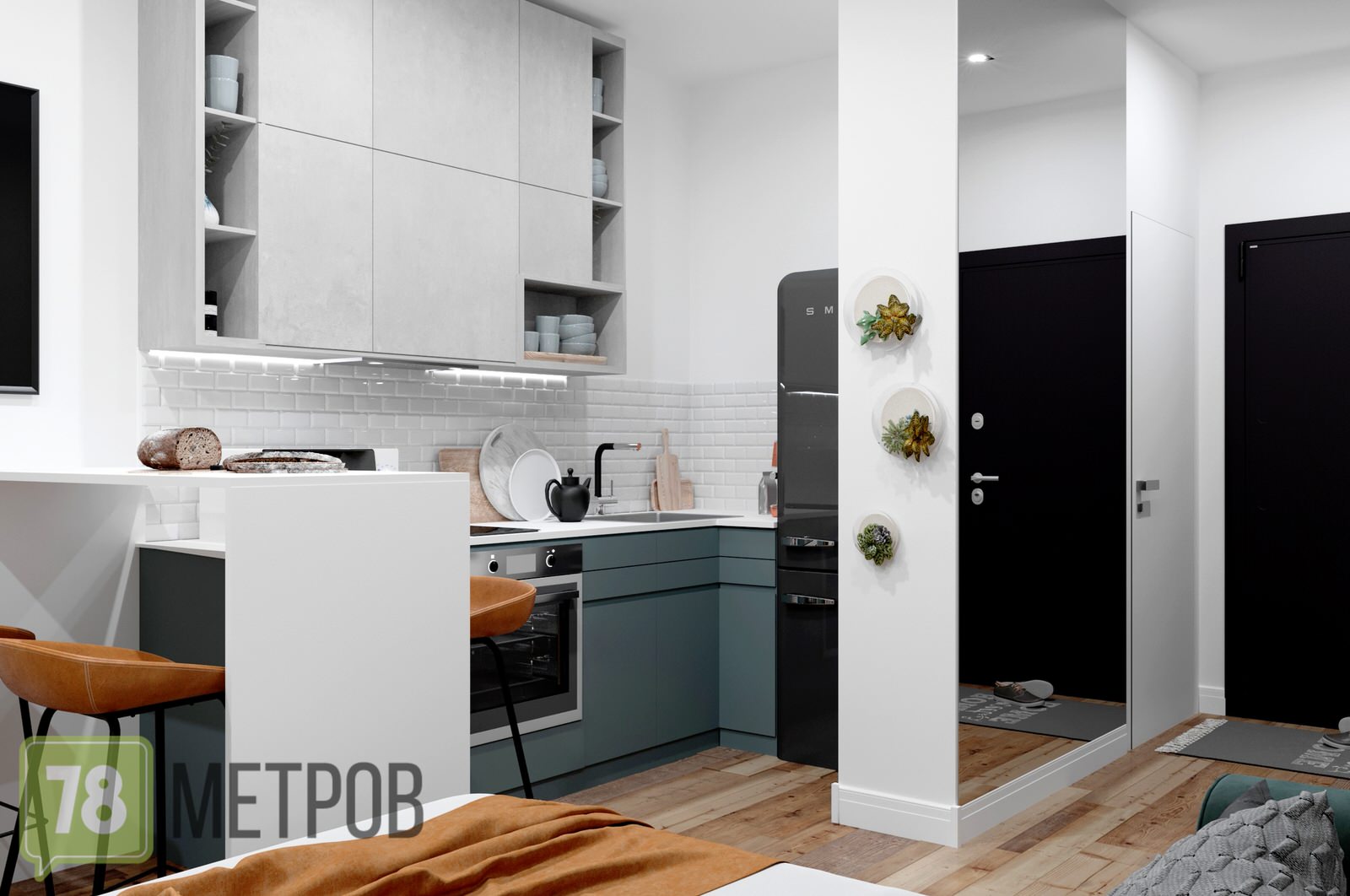 Дизайн-проект квартиры в ЖК "Ренессанс"