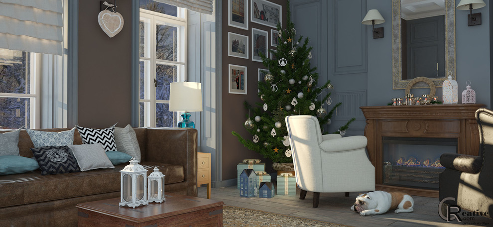 Дизайн интерьера гостиной в английском стиле