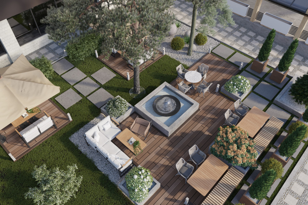 Благоустройство территории кафе "SKAZKA" в городе Анапа.