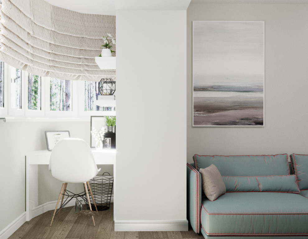 интерьер 2-комнатной квартиры для молодой семьи. ЖК Панорама