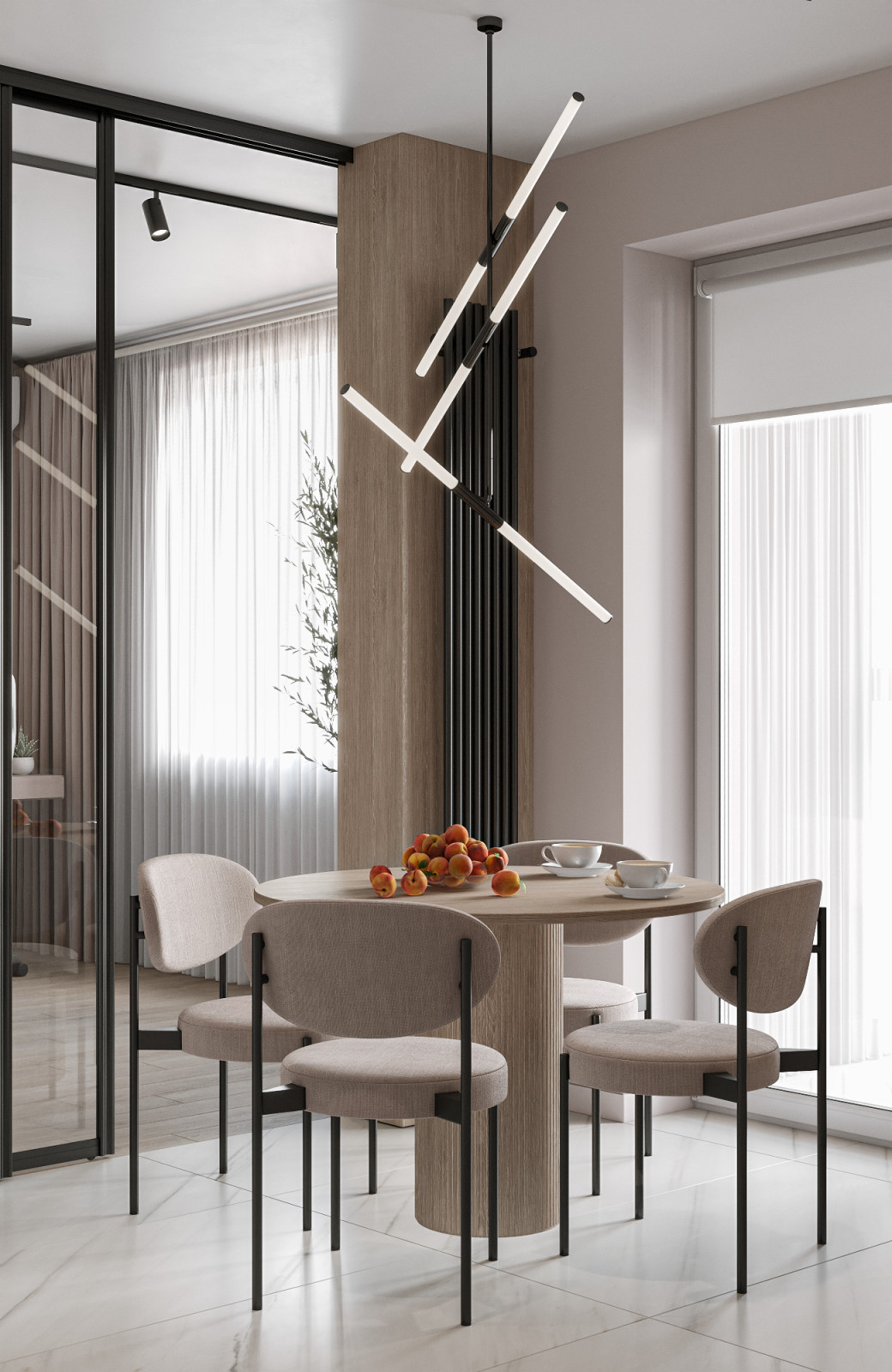 Дизайн интерьера в розовых тонах