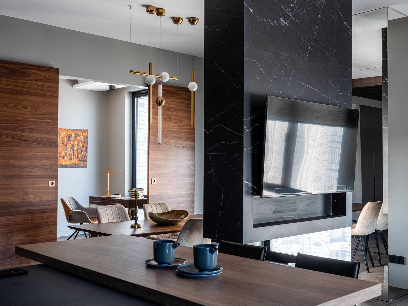 Реализованный проект квартиры 90м2 в ЖК Пресня сити