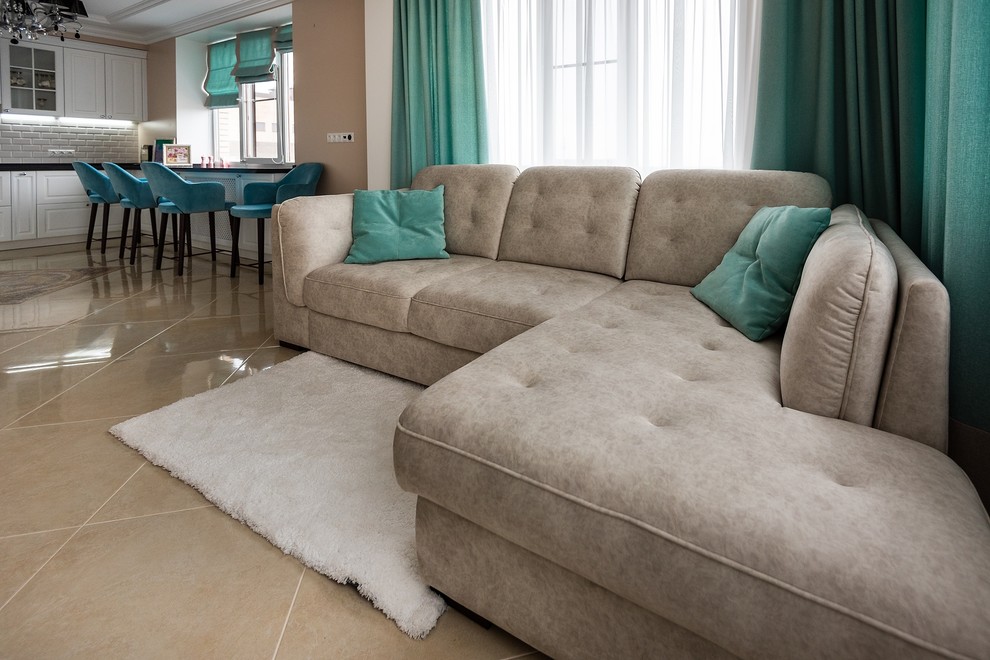 Гостиная-кухня ЖК "Аристократ"