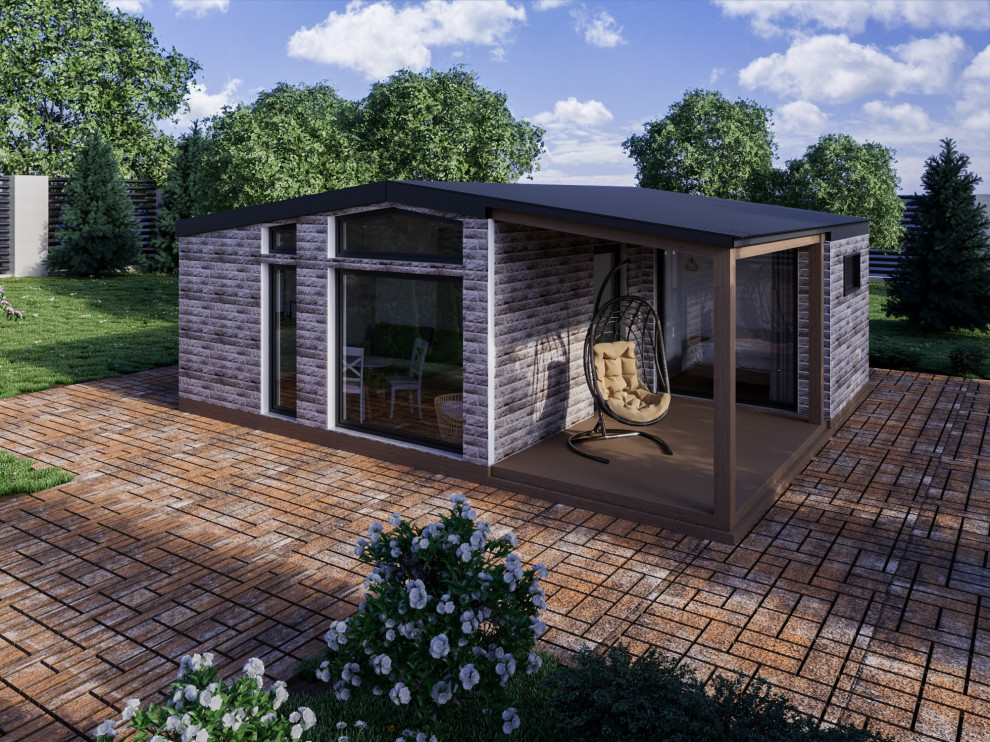 Обложка проекта: Экстерьер модульного дома