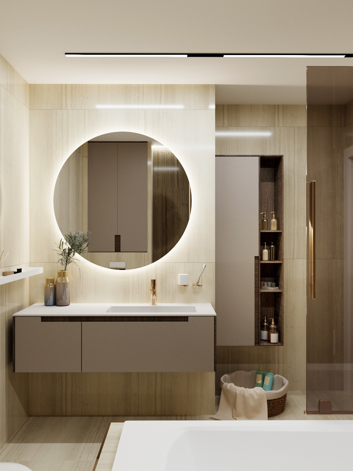 Контрастный дизайн в проекте квартиры в ЖК Культура