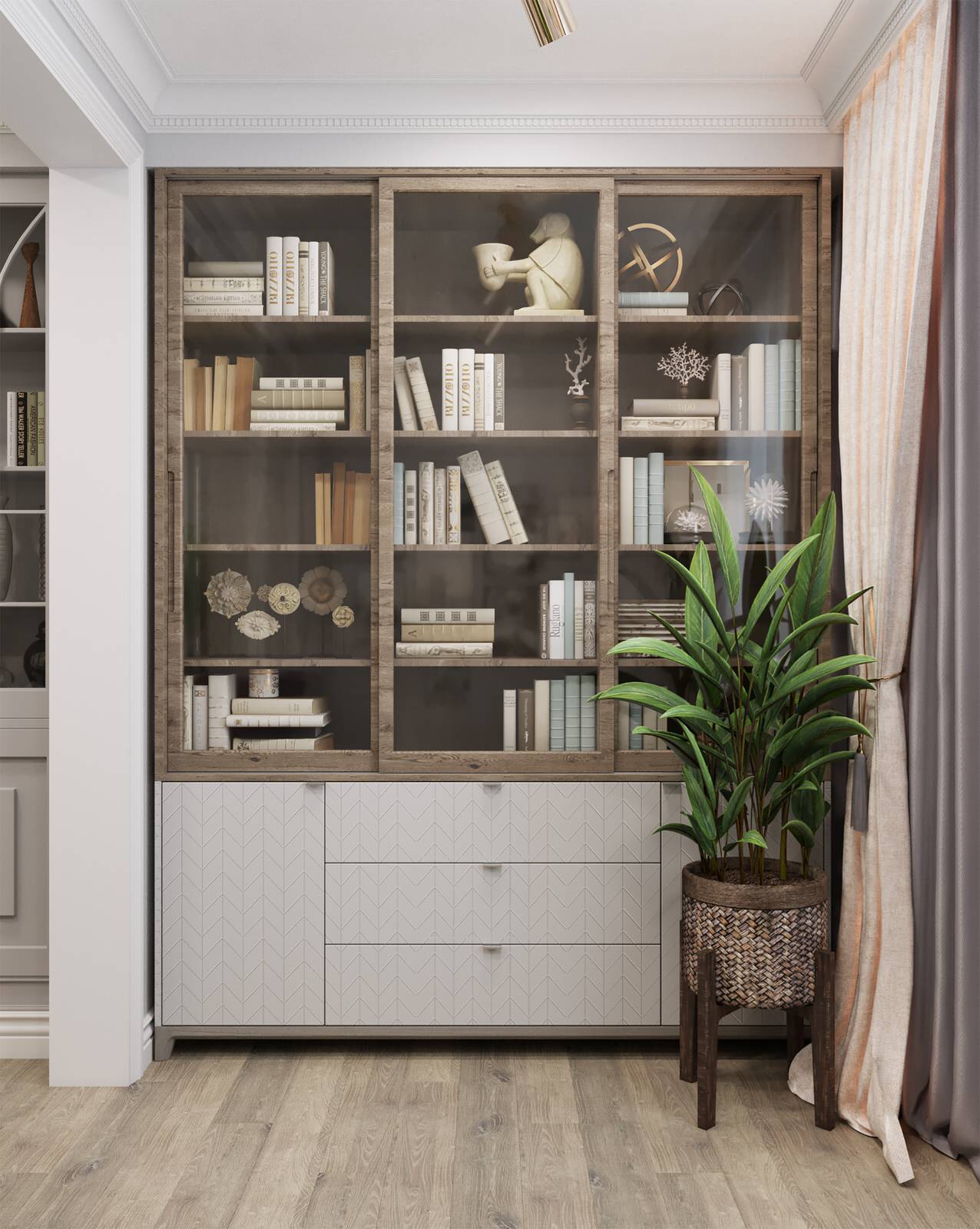 Дизайн проект квартиры в Москве в современном стиле