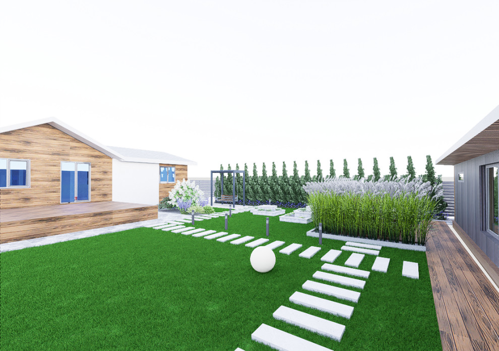 Дизайн участка 6 соток в современном стиле