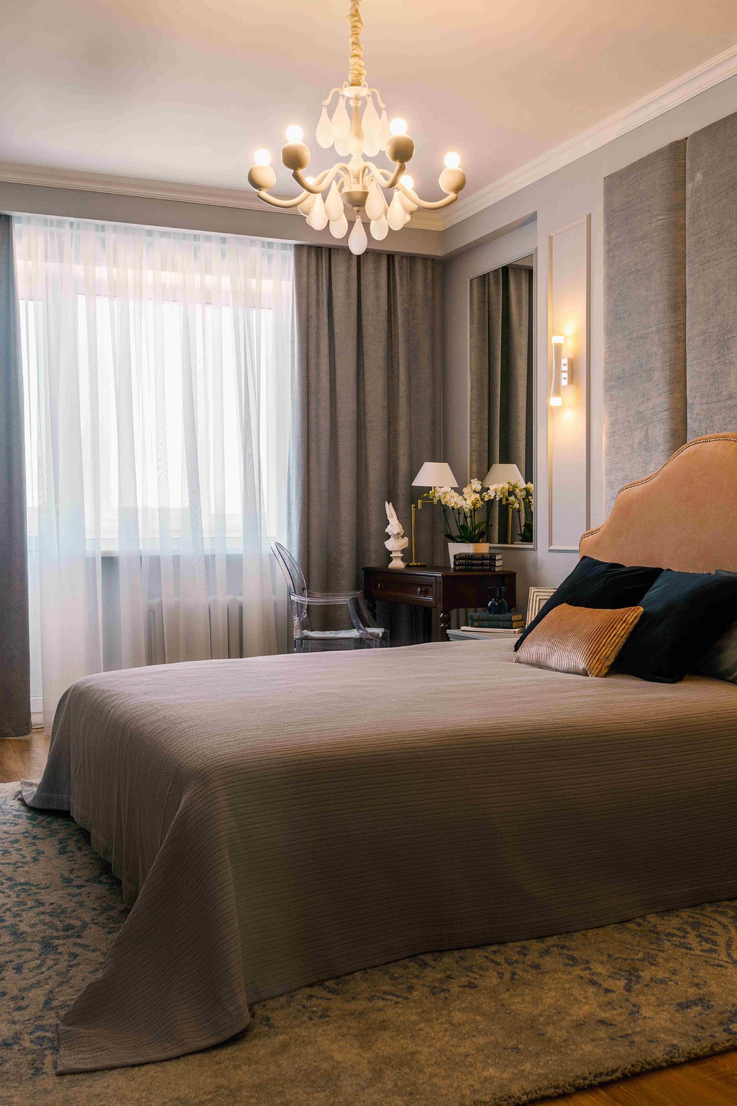 Квартира серого цвета с розовым. г.Димитровград .