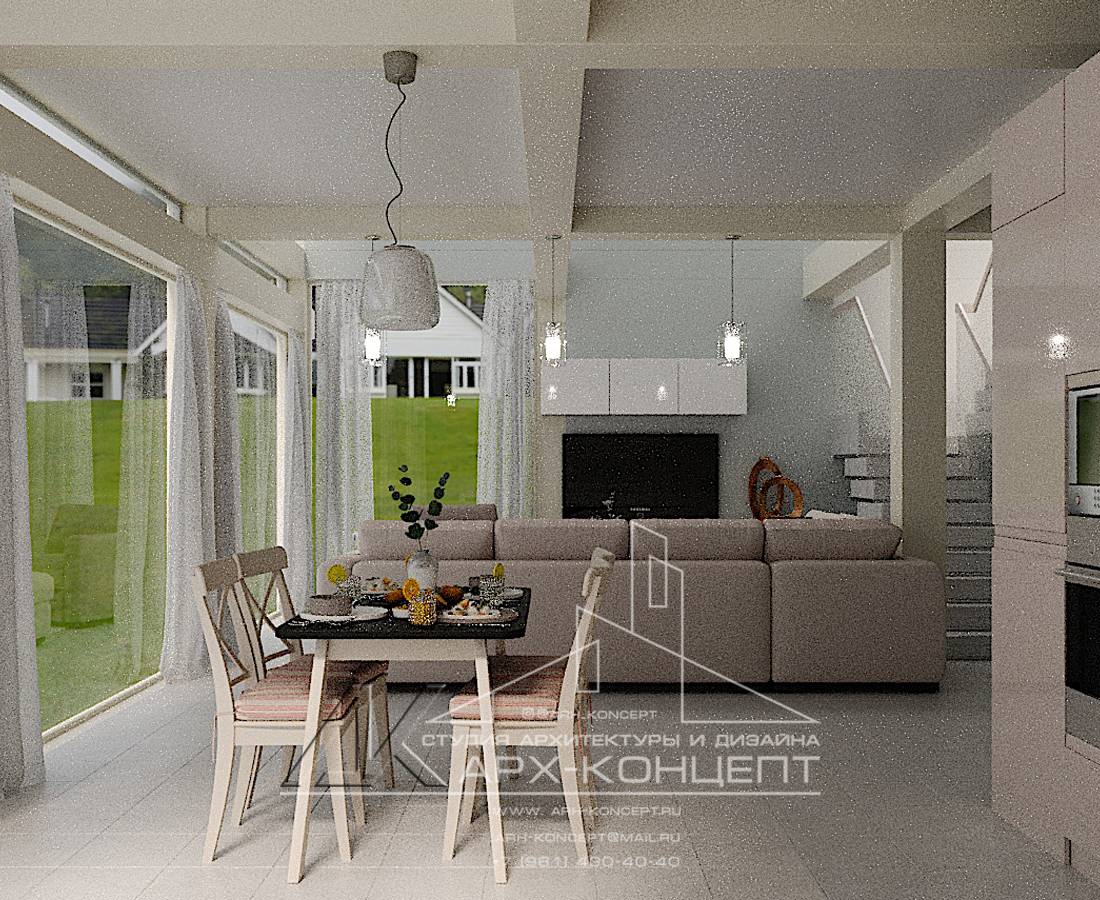 Дом- Фахверк, интерьеры в современном скандинавском стиле