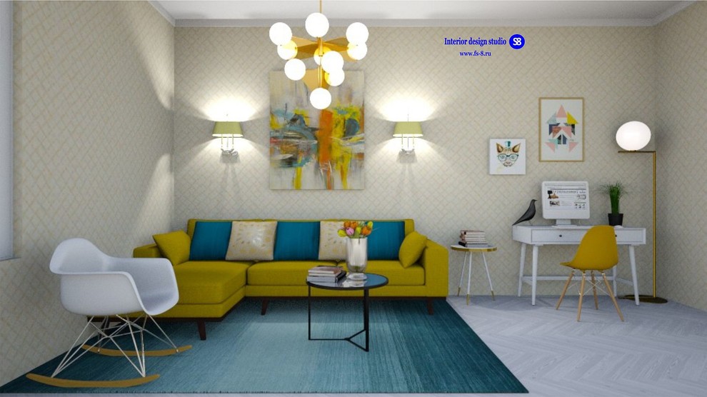 Обложка проекта: Современный стиль - гостиная для клиента из Нидерландов