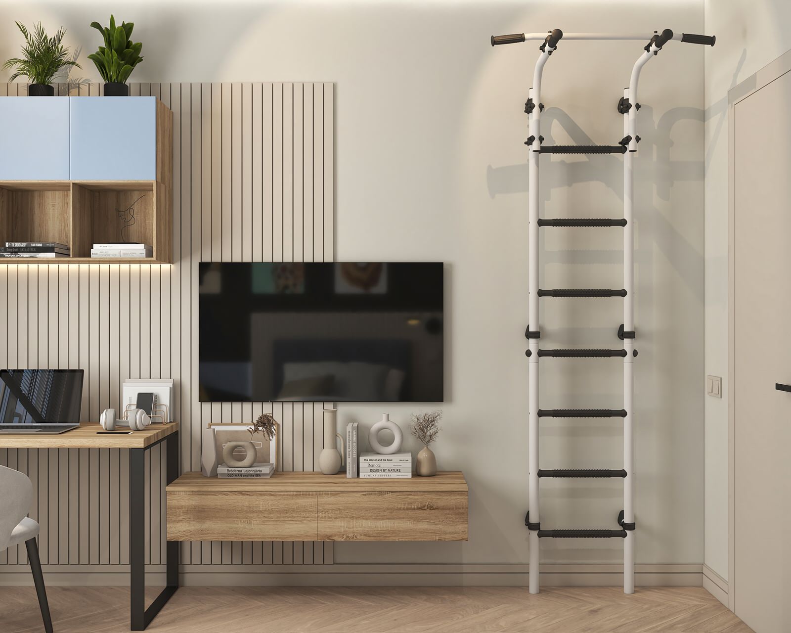 Яркая и спортивная квартира