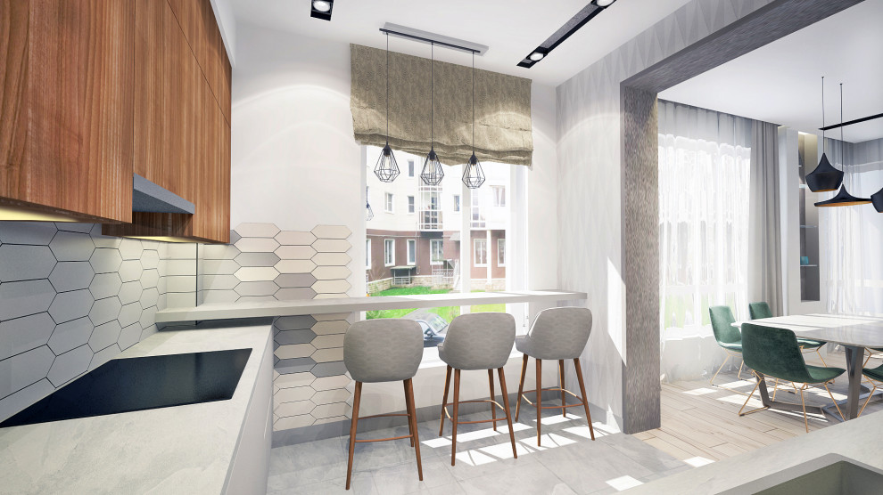 Квартира с камином в ЖК Новая Скандинавия