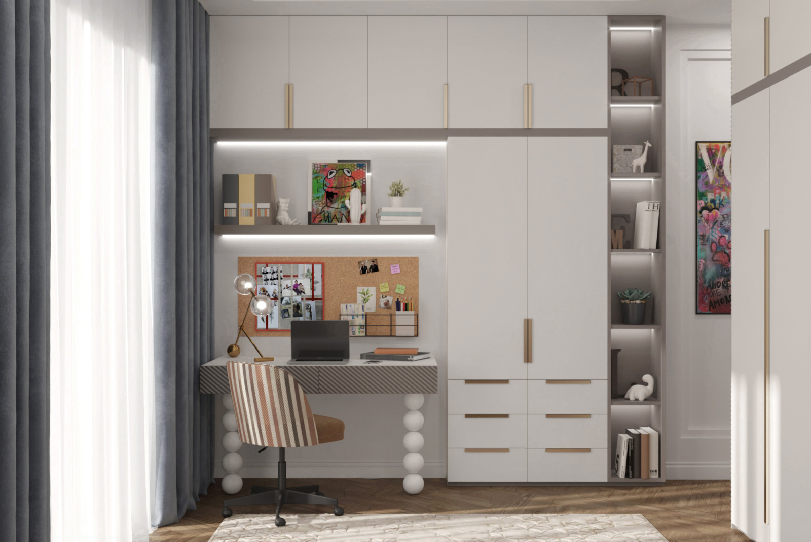 Интерьер для семьи с двумя детьми