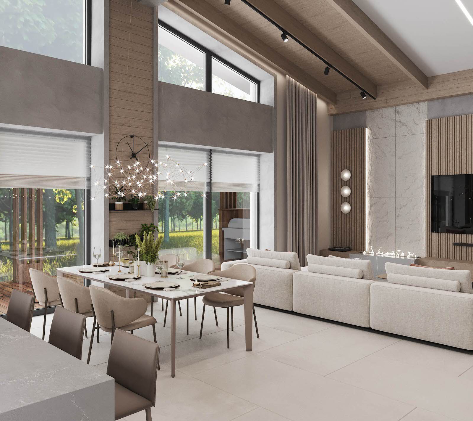 Обложка проекта: ЗАГОРОДНАЯ ИСТОРИЯ - гостиная, холл