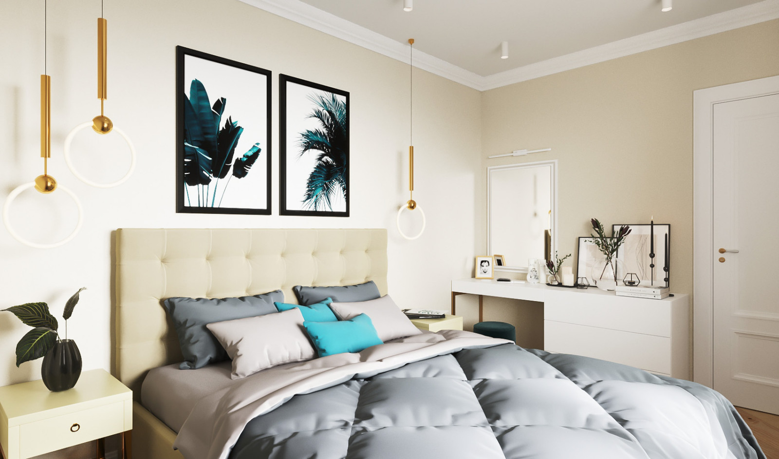 Светлая спальня