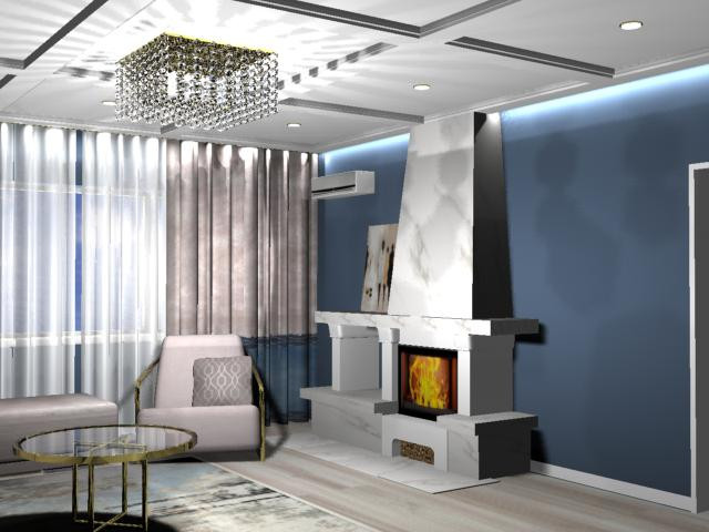 Обложка проекта: гостиная в классическом стиле