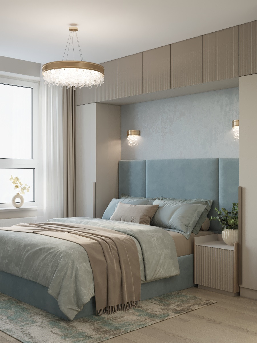 Спальня со своим санузлом .