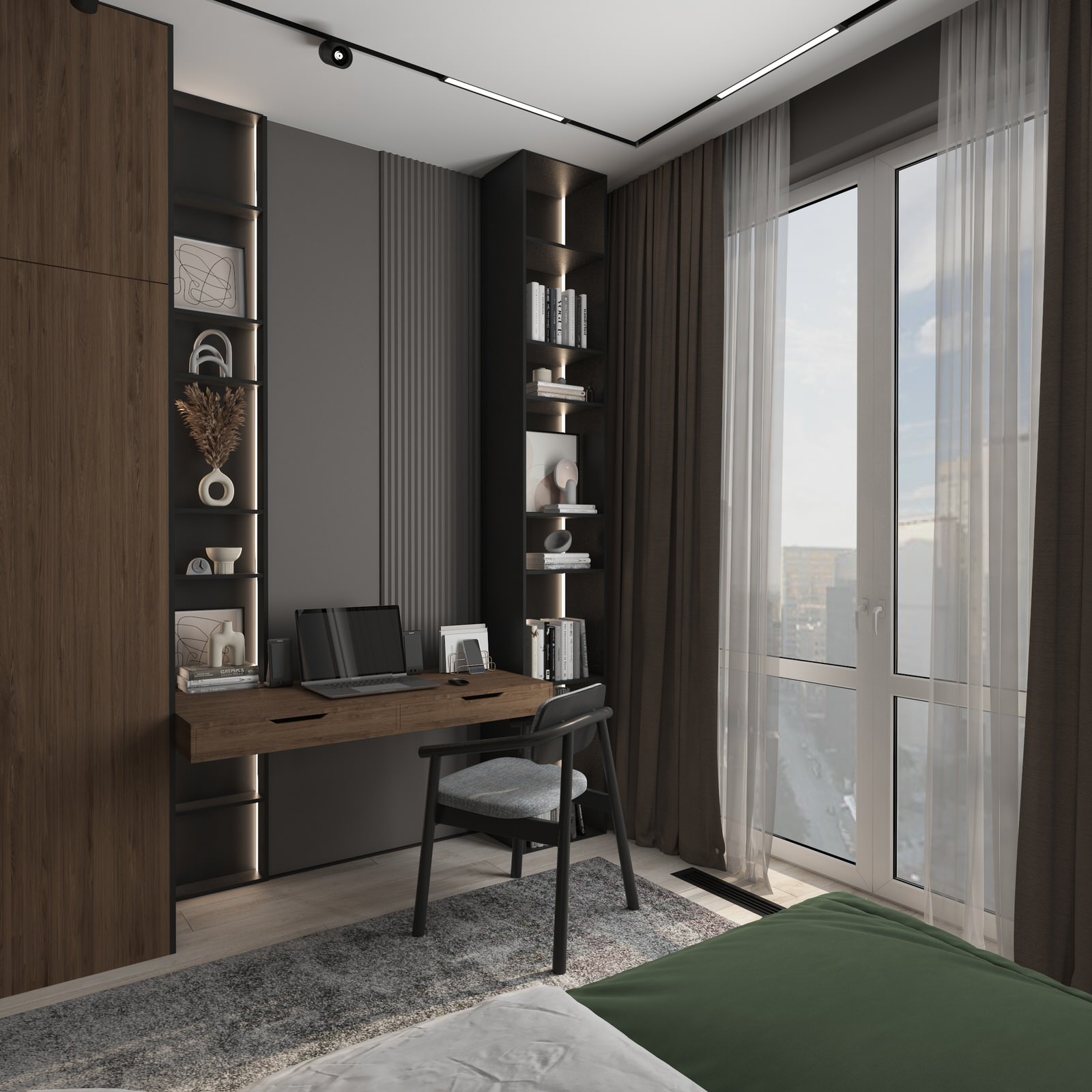 Пространство для семьи с двумя детьми. Москва, ЖК Западный порт