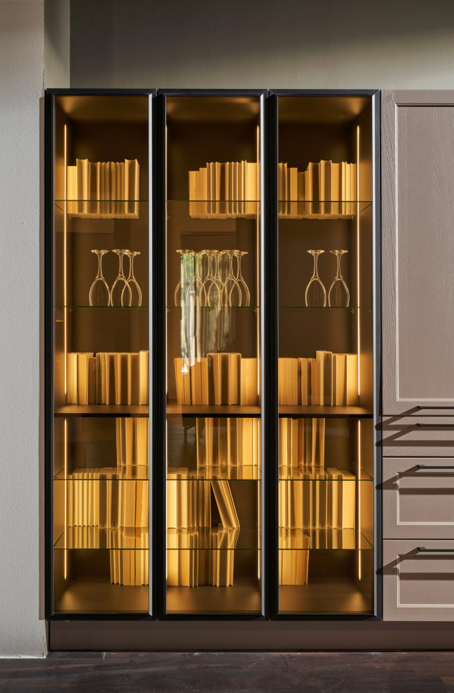 Lugano Lack / Legno - Eiche Sepia