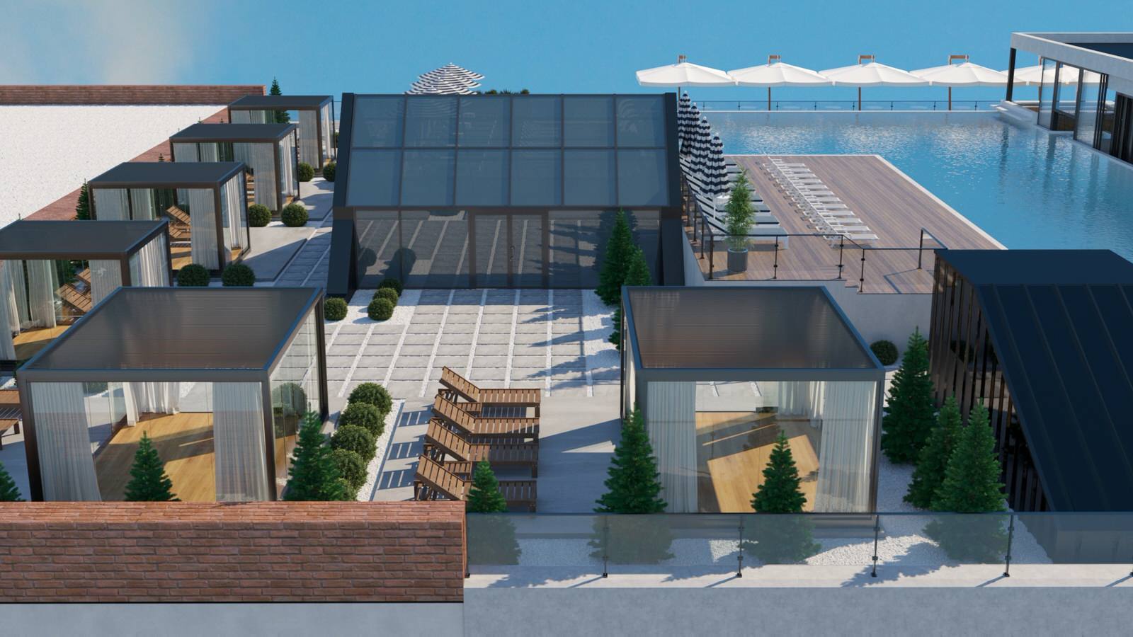 Термы "Лето". Открытый бассейн на крыше