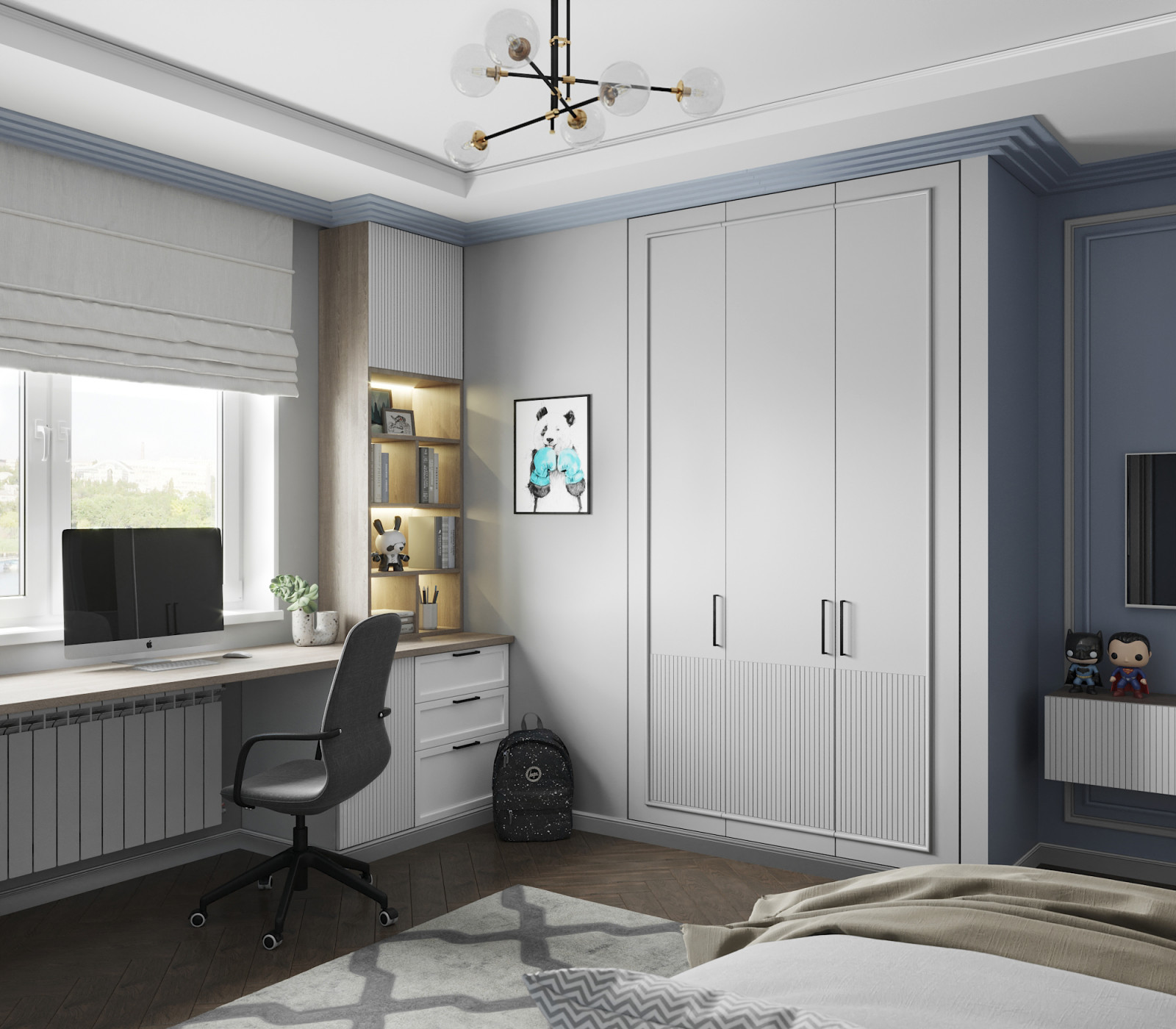 "Зазеркалье", дизайн 2комнатной квартиры 66 м2