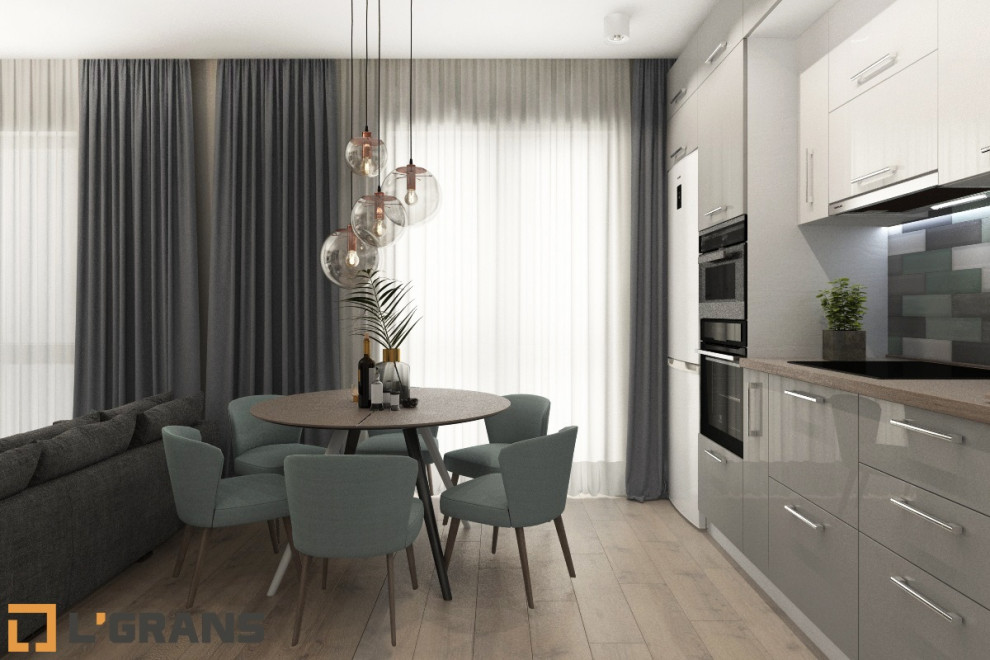 Дизайн интерьера 2к. квартиры по ул. Вахова, 4 в Хабаровске