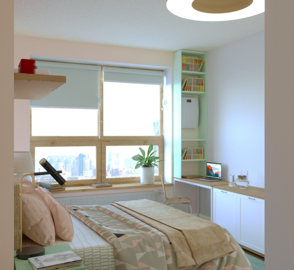 Яркая квартира для девушки ЖК Нагорный