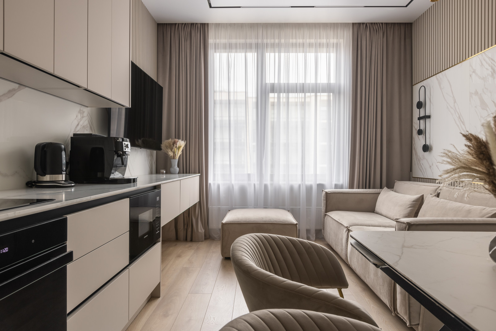 Светлая квартира в цвете кашемир