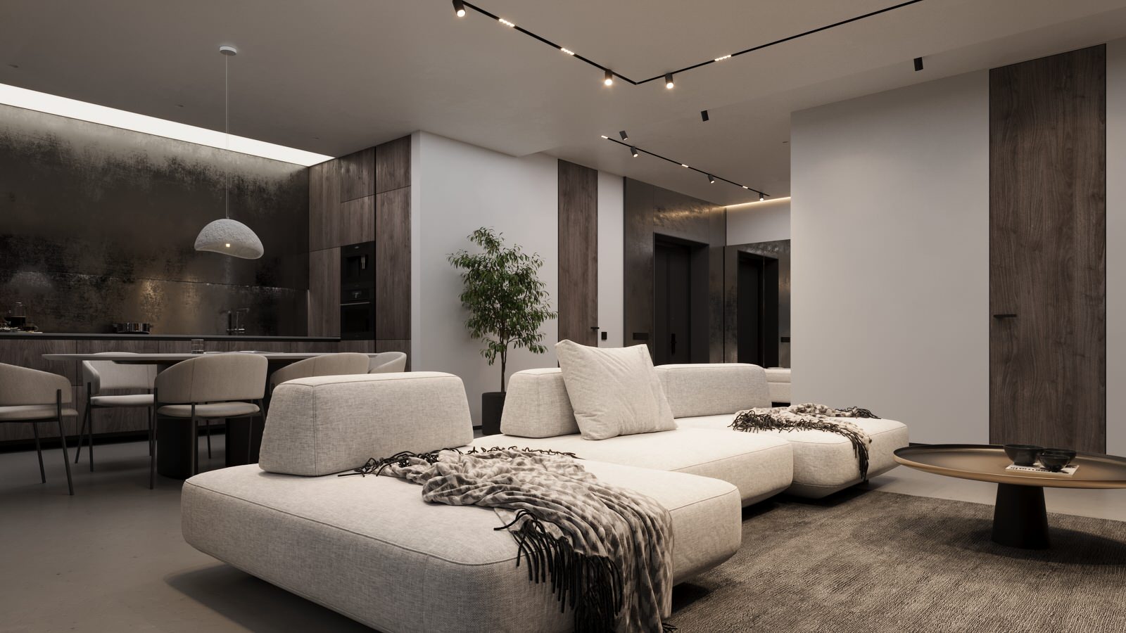 Обложка проекта: Гостиная Визуализация