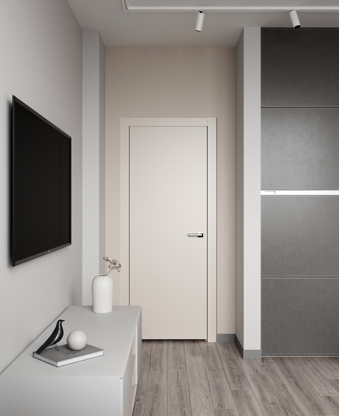 3-комнатная квартира в светлых оттенках