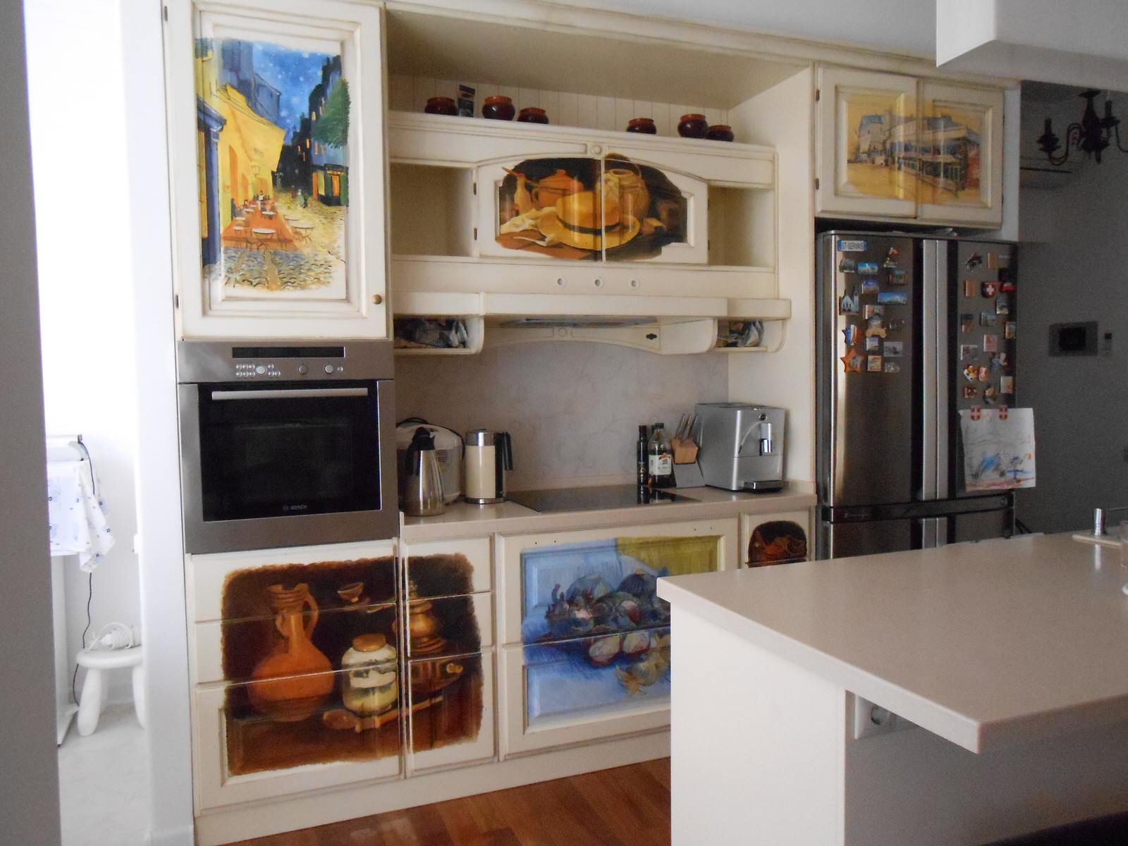 Роспись в интерьере кухонная мебель «Ван Гог»